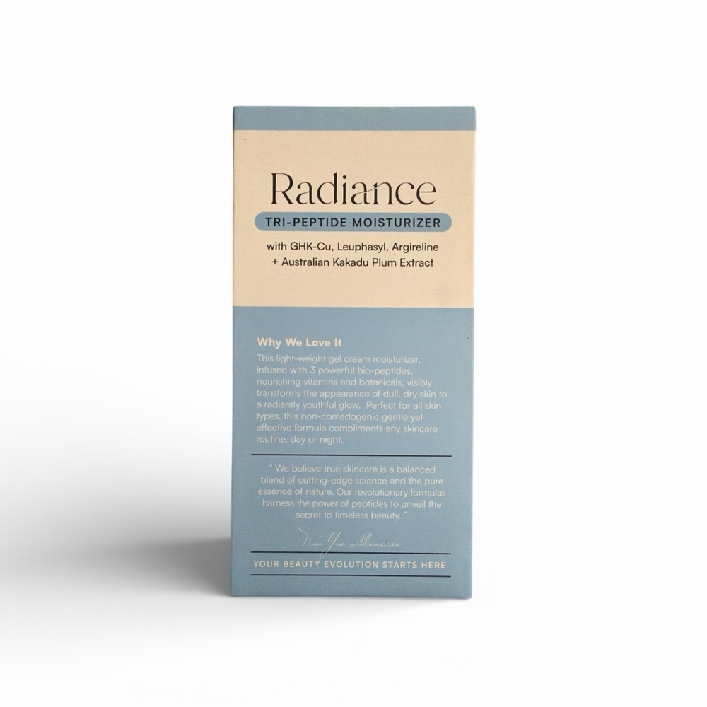 Tri-Peptide Moisturizer - Blue and Cream